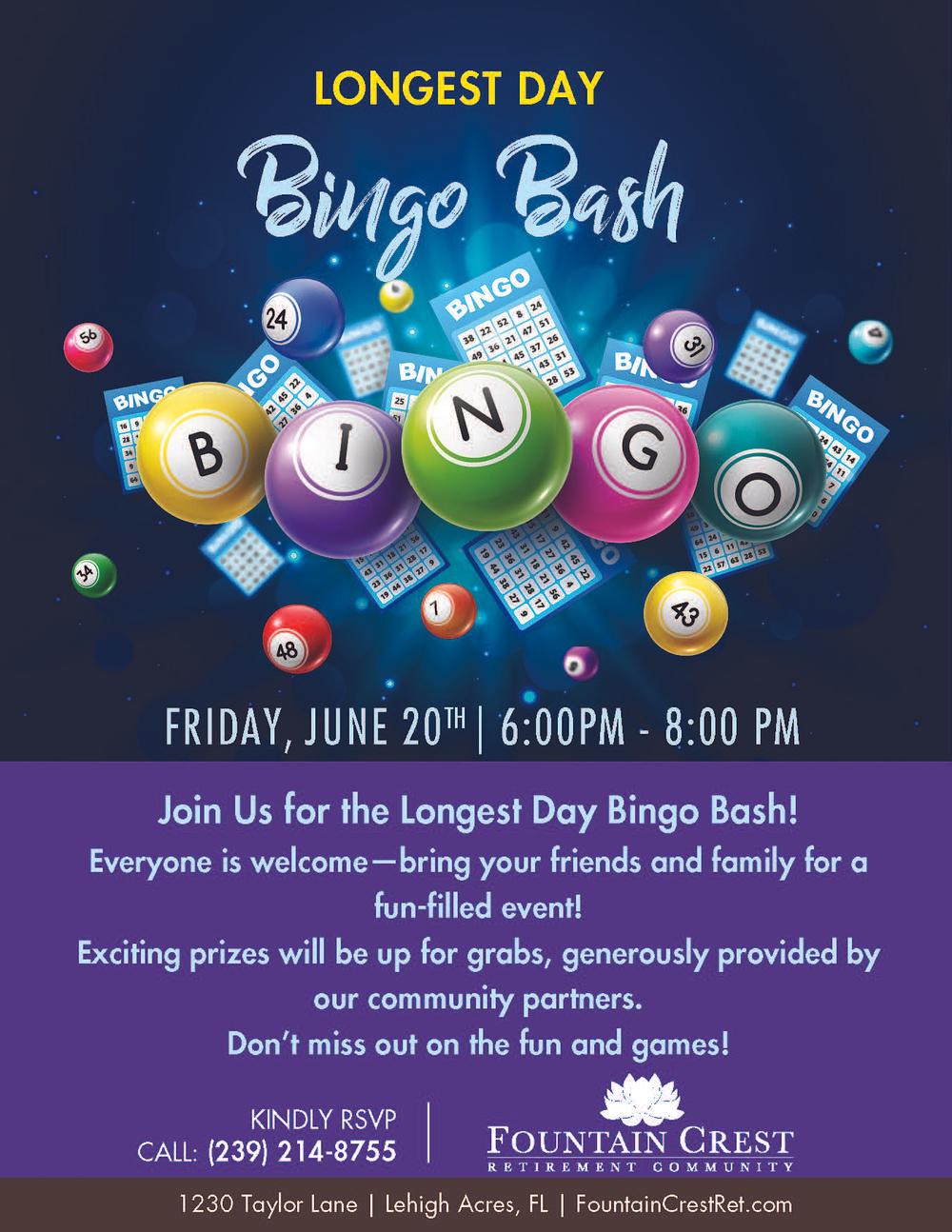 Longest Day Bingo Bash!